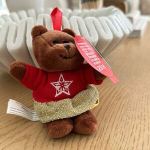 2018 Starbucks limited Edition Bearista plush ornament
